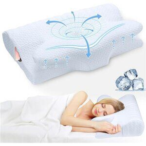 Memory foam cervical neck pillow adjustable side sleeper pillow for pain relief